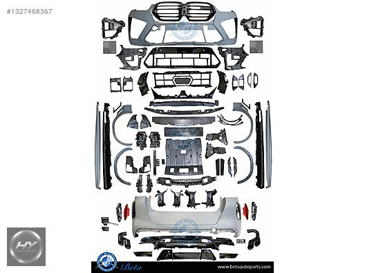 BMW X6 G06 LCI 2023+ X6M Komple Body Kit Ön Arka Tampon Seti