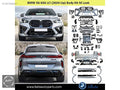 BMW X6 G06 LCI 2023+ X6M Komple Body Kit Ön Arka Tampon Seti