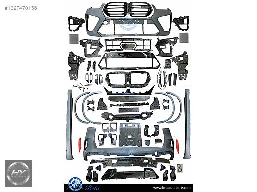 BMW X5 G05 LCI 2022+ Uyumlu X5M Body Kit Ön Arka Tampon Seti