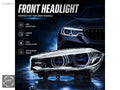 BMW X5 F15 2014-2018 Uyumlu Lazer Tasarım LED Far Seti