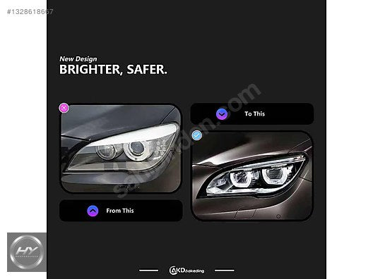 BMW 7 Serisi F01 / F02 2009-2015 Uyumlu LED Ön Far Seti