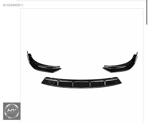 BMW 3 Serisi G20 LCI Facelift 3 Parça DK Style Ön Tampon Eki Lip