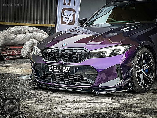 BMW 3 Serisi G20 LCI Facelift 3 Parça DK Style Ön Tampon Eki Lip