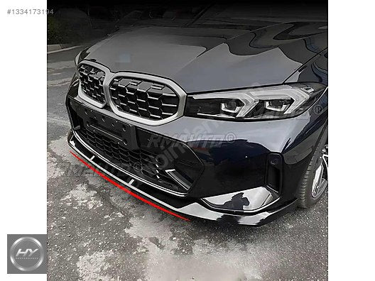 BMW 3 Serisi G20 LCI Facelift Parlak Siyah Ön Tampon Eki Lip