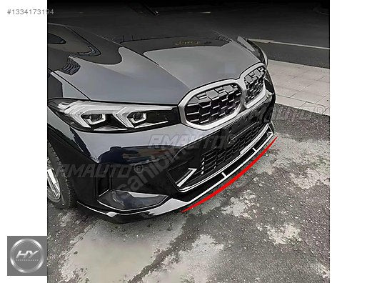 BMW 3 Serisi G20 LCI Facelift Parlak Siyah Ön Tampon Eki Lip