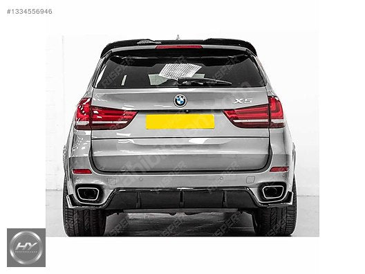 BMW X5 F15 M Sport Uyumlu Arka Difüzör ve Flap Parlak Siyah