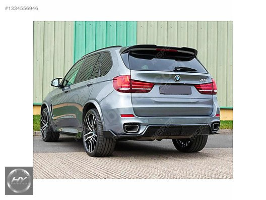 BMW X5 F15 M Sport Uyumlu Arka Difüzör ve Flap Parlak Siyah