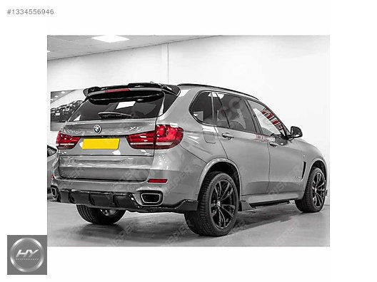 BMW X5 F15 M Sport Uyumlu Arka Difüzör ve Flap Parlak Siyah