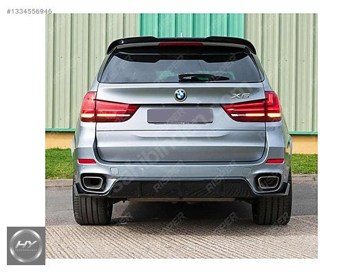 BMW X5 F15 M Sport Uyumlu Arka Difüzör ve Flap Parlak Siyah
