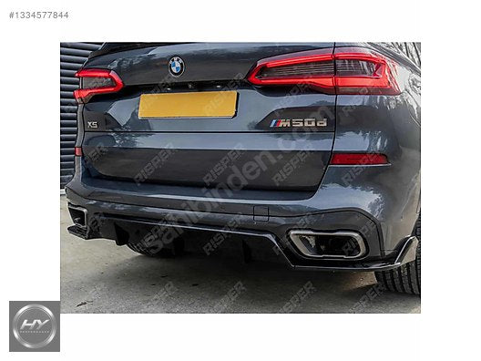 BMW X5 G05 M Sport 2018-22 Black Knight Arka Difüzör - Flap Seti