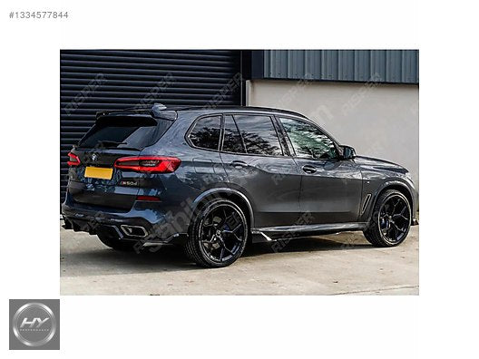 BMW X5 G05 M Sport 2018-22 Black Knight Arka Difüzör - Flap Seti