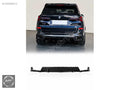 BMW X5 G05 LCI M Sport Black Knight Arka Difüzör & Yan Flap Seti