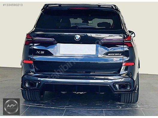BMW X5 G05 LCI M Sport Black Knight Arka Difüzör & Yan Flap Seti