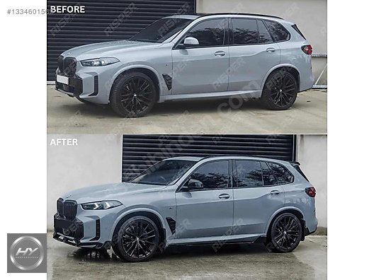 BMW X5 G05 LCI M Sport 2023- Black Knight Marşpiyel Eki Lip
