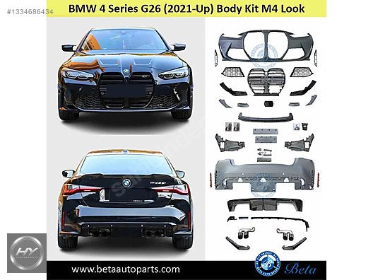 BMW 4 Serisi G26 2021- M4 Ön Arka Tampon Dönüşüm Seti