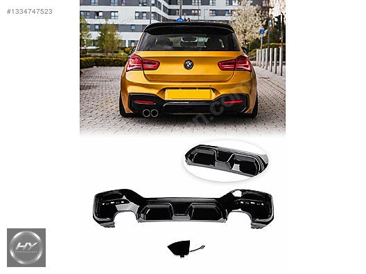 BMW 1 Serisi F20 LCI CS Piano Black Arka Tampon Eki Difüzör