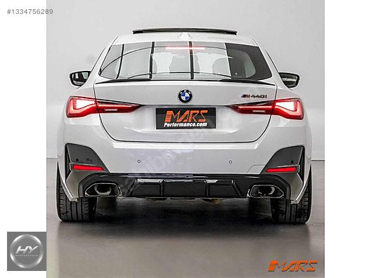 BMW 4 Serisi G26 Gran Coupe Uyumlu M440i Arka Difüzör & Egzoz