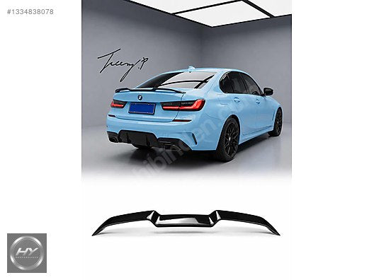 BMW G20, G22, G26, G80, G82 V Style Piano Black Bagaj Spoyleri