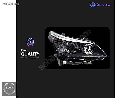 BMW 5 Serisi E60 Makyajsız Kasa İçin LCI Far Takımı Tak Çalıştır