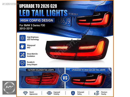 BMW 3 Serisi F30 Uyumlu G20 Dizayn LED Stop Seti