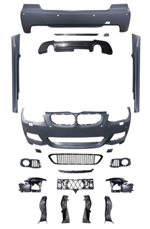 Body Kit E92-LCI Far Yıkamalı, Ön/Arka PDC, <O-O> Egzoz Çıkışlı, Marşpiyelli -M-Tech- 2010-13